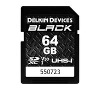Delkin Devices Black Rugged SDHC Memory Card, UHS-I, C10, U3, V30, Full HD & 4K Video, Up to 90MB/s Read, 90MB/s Write (64GB)