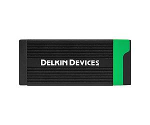 Delkin Devices USB 3.2 CFexpress™ Type B & SD UHS-II Memory Card Reader, Black (DDREADER-56)