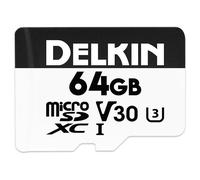 Delkin HYPERSPEED 64GB (100MB/s) UHS-I V30 microSDXC Memory Card