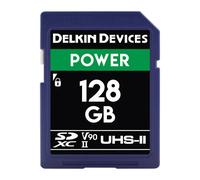 Delkin POWER 128GB (300 MB/s) UHS-II V90 SDXC Memory Card