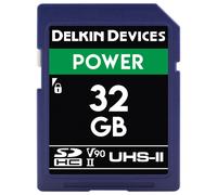Delkin POWER 32GB (300 MB/s) UHS-II V90 SDXC Memory Card