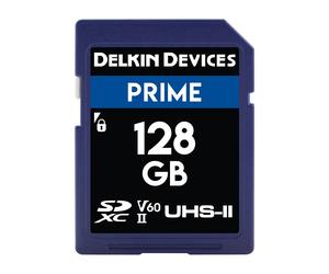 Delkin PRIME 128GB (280MB/s) UHS-II V60 SDXC Memory Card