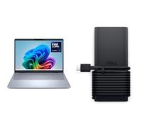 Dell 14 Plus Laptop DB14250 Copilot+ PC, 14" 2.5K IPS 300nits, Intel Core Ultra 7 258V, Intel Arc, 32GB LPRAMx, 1TB SSD, Win 11 Home, QWERTY - Ice Blue 65W USB-C AC Adapter with Power Cord