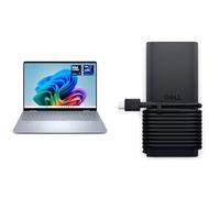 Dell 16 Plus 2-in-1 Laptop DB06250 Copilot+ PC, 16" 2K Touch 16:10, Intel Core Ultra 7 256V, Intel Arc, 16GB RAM, 512GB SSD, Win 11 Home,QWERTY - Ice Blue + 65W USB-C AC Adapter with Power Cord