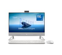 Dell 24 All-in-One Desktop ec24250-23.8-inch FHD Display, Intel Core 3 Processor 100U, Intel Graphics, 8GB DDR5 RAM, 512GB SSD, Windows 11 Home, Onsite Service+6 Months Retail Migrate - White