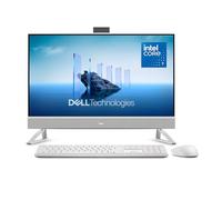 Dell 27 All-in-One Desktop ec27250-27-inch FHD (1920 x 1080) Display, Intel Core 7 Processor 150U, Intel Graphics, 16GB DDR5 RAM, 1TB SSD, Windows 11 Home, Onsite Service - White
