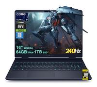 Dell Alienware 16X Aurora Gaming AI Laptop 16" WQXGA 240Hz (100% DCI-P3) Intel 24-core Ultra 9 275HX 64GB RAM 1TB SSD GeForce RTX 5070 (Up to 988 AI Tops) Thunderbolt Win11Pro ICP Hub w/Copilot