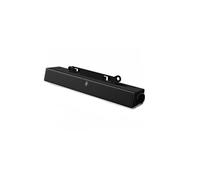 Dell AX510PA Flat Panel Stereo Soundbar, Black, Modern Style, 2.0 Channel, 2" Speakers, Wall Mount, Voice Control, 2W Max Power, 60dB SNR, 0.45 lbs, 15.4 x 7.1 x 36.5 cm, China Origin