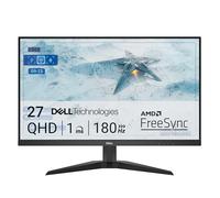 Dell G2725D 27 Inch QHD (2560x1440) Gaming Monitor, 180Hz, IPS, 1ms, AMD FreeSync, 99% sRGB, DisplayPort, 2x HDMI, 3 Year Warranty, Black
