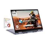 Dell Inspiron 14 2 in 1 Touchscreen Laptop, 14 Inch FHD+ Touch Screen Convertible, AMD Ryzen 5, 8GB RAM 512GB SSD, Windows 11 Pro, Lifetime Microsoft Office, Backlit Keyboard, Fingerprint Reader, HDMI