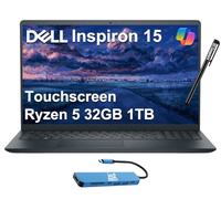 Dell Inspiron 15 15.6" Business Laptop (FHD Touchscreen, AMD Ryzen 5 7530U, 32GB RAM, 1TB SSD, (6-Core Beat i7-1165G7)) Numeric Keypad, Webcam, IST HUB & Pen, Inspiron 3000 3535, Win 11 Pro, Black
