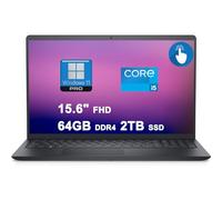 Dell Inspiron 15 3520 Business Laptop | 15.6" FHD Anti-Glare Multi-Touch | 11th Gen Intel 4-Core i5-1155G7 Processor | 64GB DDR4 2TB SSD | Intel Iris Xe Graphics | Waves MaxxAudio Pro Win11Pro Black