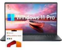 Dell Inspiron 15 3520 Touchscreen Laptop Computer, Windows 11 Pro Laptop, 10-core Intel Core i5-1235U, 16GB RAM 512GB SSD, 15.6" FHD IPS Display, AI Copilot, Lifetime Microsoft Office, Carbon Black