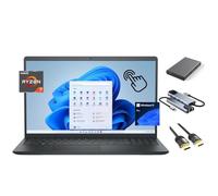 Dell Inspiron 15.6 inch Touchscreen Laptop, 8-Core Ryzen 7 7730U (Beats Ultra 7 165U), 16GB RAM, 512GB SSD + 500GB Portable Storage Hub, KeyPad, Webcam, USB-C, SD Card Reader, Win 11 Pro