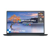Dell Inspiron 15 Touchscreen Laptop Computer, 15.6' Inch FHD Touch Screen Business PC, AMD Ryzen 5 6-Core, 16GB RAM, 1TB SSD, Windows 11 Pro, Lifetime Microsoft Office, HDMI, WiFi 5, Black