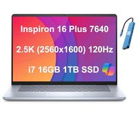 Dell Inspiron 16 Plus 7640 7000 Business Laptop (16" QHD 2.5K 120Hz, Intel 10-Core i7-13620H, 16GB DDR5, 1TB SSD), Backlit, Fingerprint, Thunderbolt 4, IST Hub, 1080p Webcam, Win 11 Pro w/Copilot