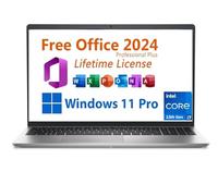 Dell Inspiron 2024 Business Laptop,15.6-inch FHD, Intel Core i7-1355U,32GB RAM, 2TB SSD, with Free Lifetime Office 2021, Type C, Intel Iris Xe Graphics, Windows 11 Pro, Platinum Silver