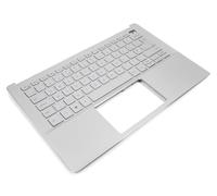 Dell Inspiron 5390/5391 Silver Palmrest & UK ENGLISH Backlit Keyboard - 0R18HX + 06G6YK (10Y4G)