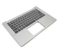 Dell Inspiron 5490/5498 Silver Palmrest & UK ENGLISH Keyboard - 0R6GTC + 0HGWHW (Y0YKM)