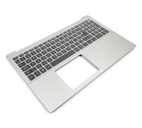 Dell Inspiron 5590/5598 Silver Palmrest & UK ENGLISH Keyboard - 0NPDJ2 + 0KX6MW (RVNNF)