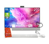 Dell Inspiron 7730 All-in-One Desktop PC with 27" Touchscreen, Intel 10-Core 7 150U, NVIDIA GeForce MX570A, 64GB RAM, 4TB SSD, Wi-Fi 6E, Win 11 Pro, Office