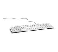DELL KB216 Full-Size Wired USB Keyboard with Multimedia Keys in White