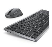 DELL KM7120W clavier Souris incluse RF sans fil + Bluetooth QWERTY US International Gris, Titane