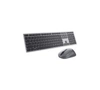 Dell KM7321W Premier Multi-Device Wireless Keyboard and Mouse, UK (QWERTY), 2.4GHz, Bluetooth 5.0, 128-bit AES Encryption, 4000 dpi, Compatible with Windows, Mac, Linux, Chrome and Android, (Grey)