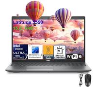 Dell Latitude 15 5000 5550 15.6" FHD Business Laptop Computer, Intel Ultra 7 155U (Beat i7-1355U), 16GB DDR5 RAM, 512GB SSD, WiFi 6, Bluetooth 5.3, Backlit Keyboard, Fingerprint Reader