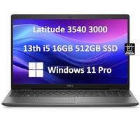 Dell Latitude 3540 3000 Business Laptop (15.6" FHD, Intel 13th Gen 10-Core i5-1335U, 16GB RAM, 512GB SSD), Backlit, Long Battery Life, Ethernet, Wi-Fi 6E, 1080p FHD Webcam, Win 11 Pro, Black - 2024