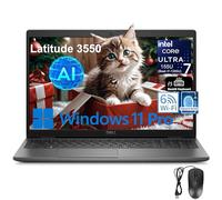 Dell Latitude 3550 15 15.6" FHD Laptop Computer, Intel 12-Core Ultra 7 155U (Beat i7-1355U), 64GB DDR5 RAM, 2TB PCIe SSD, WiFi 6, Bluetooth 5.3, Backlit Keyboard, Fingerprint Reader, Windows 11 Pro
