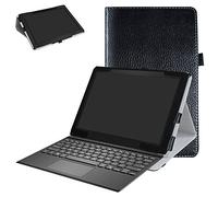 Dell Latitude 5285 Case,Mama Mouth PU Leather Folio Stand Cover for 12.3" Dell Latitude 5285 (12.3 Inch HD IPS Touch) 2in1 Laptop,Black