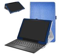 Dell Latitude 5285 Case,Mama Mouth PU Leather Folio Stand Cover for 12.3" Dell Latitude 5285 (12.3 Inch HD IPS Touch) 2in1 Laptop,Dark Blue