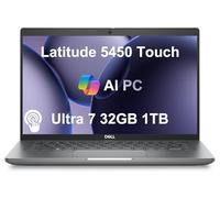 Dell Latitude 5450 Business Laptop (14" FHD Touchscreen, Intel 12-Core Ultra 7 155U, 32GB DDR5 RAM, 1TB SSD), Backlit, Fingerprint, IR Webcam, 2X Thunderbolt 4, Ethernet, Win 11 Pro, 2025 AI PC, Gray