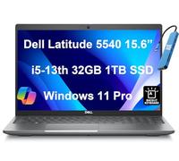 Dell Latitude 5540 5000 Business Laptop (15.6" FHD, 13th Gen Intel Core i5-1345U vPro, 32GB RAM, 1TB SSD), Backlit, 1080p FHD IR Webcam, 2 x Thunderbolt 4, IST Hub, Wi-Fi 6E, Win 11 Pro w/AI Copilot