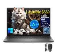 Dell Latitude 5550 15 15.6" FHD Business AI Laptop, Intel Ultra 5 125U (Beat i7-1355U), 16GB DDR5 RAM, 512GB SSD, WiFi 6, Bluetooth 5.3, Backlit Keyboard, Fingerprint Reader