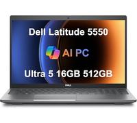 Dell Latitude 5550 Business Laptop (15.6" FHD Anti-Glare, Intel 12-Core Ultra 5 125U (Beat i7-1355U), 16GB DDR5 RAM, 512GB SSD) Backlit, FHD RGB Webcam, Thunderbolt 4, Ethernet, Win 11 Pro, 2025 AI PC