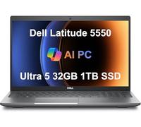Dell Latitude 5550 Business Laptop (15.6" FHD Anti-Glare, Intel 12-Core Ultra 5 125U (Beat i7-1355U), 32GB DDR5 RAM, 1TB SSD) Backlit, FHD RGB Webcam, Thunderbolt 4, Ethernet, Win 11 Pro, 2025 AI PC