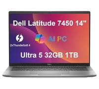 Dell Latitude 7450 7000 Business Laptop (14" FHD+, Intel 12-Core Ultra 5 135U (> i7-1355U), 32GB RAM, 1TB SSD), Backlit KB, 1080p RGB HDR Webcam, 2 x Thunderbolt 4, Wi-Fi 7, Win 11 Pro, 2025 AI PC