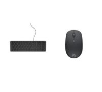 Dell Multimedia USB-A Keyboard-KB216 - UK (QWERTY) - Black & Wireless Mouse WM126 Black p/n 570-AAMH