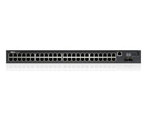 Dell Networking N2048P - Switch - L2+ - Managed - 48 x 10/100/1000 + 2 x 10 Gigabit SFP+ - front to back airflow - rack-mountable - PoE+
