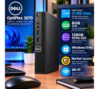Dell OptiPlex 3070 Intel Core i3-9100T 8GB RAM 128GB NVMe SSD Windows 11
