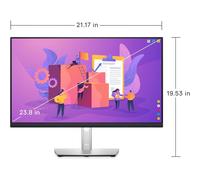 Dell P2422H 24" Full HD (1920×1080) Monitor - 60Hz, IPS, 5ms, 99% sRGB - DisplayPort, HDMI, VGA, 5× USB - Black
