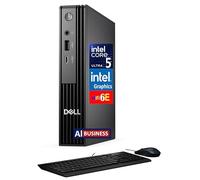 Dell Pro Micro QCM1250 (Replaces Optiplex) AI Business MFF Mini PC (Intel Ultra 5-235T, 16GB DDR5, 512GB M.2 SSD, WiFi 6E, Bluetooth 5.3, RJ-45, DP, HDMI, Win 11 Pro)