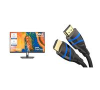 Dell S2721NX 27 Inch Full HD (1920x1080) Monitor, 75Hz, IPS, 4ms & 8K HDMI 2.1 cable - 2m - Ultra High Speed HDMI, certified & designed in Germany