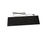 Dell Wired Keyboard - Black KB216 (580-ADMT) | USB Interface, Chiclet Keys, Plunger Mechanism, Volume/Mute/Play Controls, US English Layout, KB216