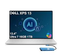 Dell XPS 13 9340 Business Laptop (13.4" FHD+, Intel Core Ultra 7 155H, 16GB RAM, 1TB SSD), AI PC, 18-Hr Long Battery Life, 1080p RGB Webcam, Backlit, FP, Wi-Fi 7, IST HUB, Win 11 Pro w/AI Copilot