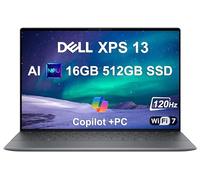 Dell XPS 13 9345 Laptop, Copilot+ AI PC (13.4" FHD+ 120Hz, Snapdragon X Plus (> Intel i7-1355U), 16GB 8448MT/s RAM, 512GB SSD), Thin & Light, 27 Hours Battery Life, IR Webcam, Wi-Fi 7, Win 11 Pro