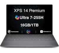 Dell XPS 14 Premium Laptop DA14250, 14.5" 3.2K OLED Touchscreen Display, Intel Core Ultra 7 255H, 16GB LPDDR5X RAM, 1TB PCIe SSD, Backlit Keyboard, Fingerprint Reader, WiFi 7, Windows 11 Pro