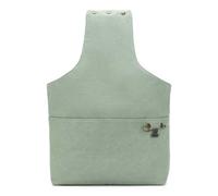 Della Q Big Bucket Bag-for Knitting or Crocheting Projects, Canvas, Sage, 53 x 40 x 12cm